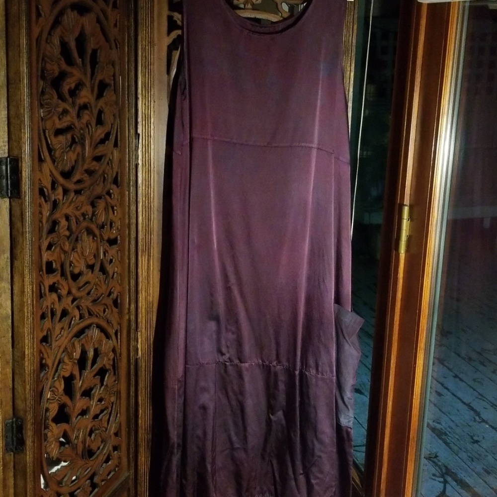 Washable silk/cotton A-line dress